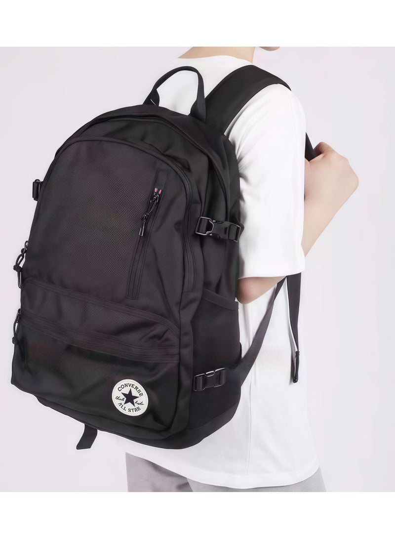 كونفرس حقيبة ظهر كونفرس القماشية المقاومة للماء للرجال والنساء، عملية ومتعددة الاستخدامات، حقيبة شبكية للطلاب، حقيبة ظهر للسفر 31*46*16 سم - Image 2