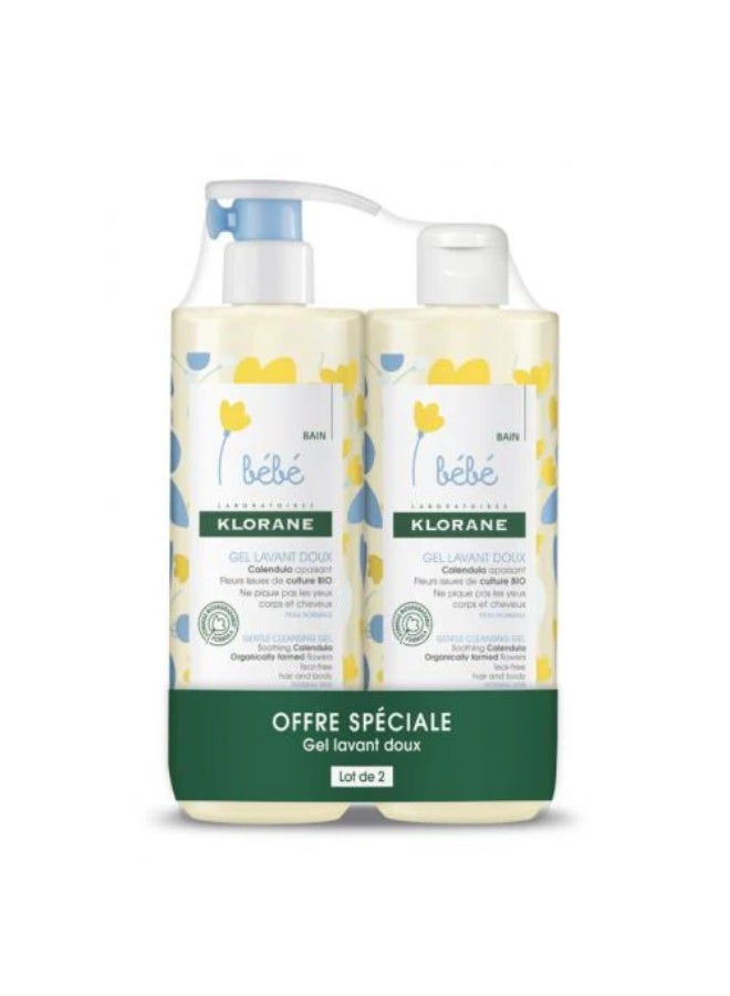 جل تنظيف لطيف للأطفال، عبوتان × 500 مل