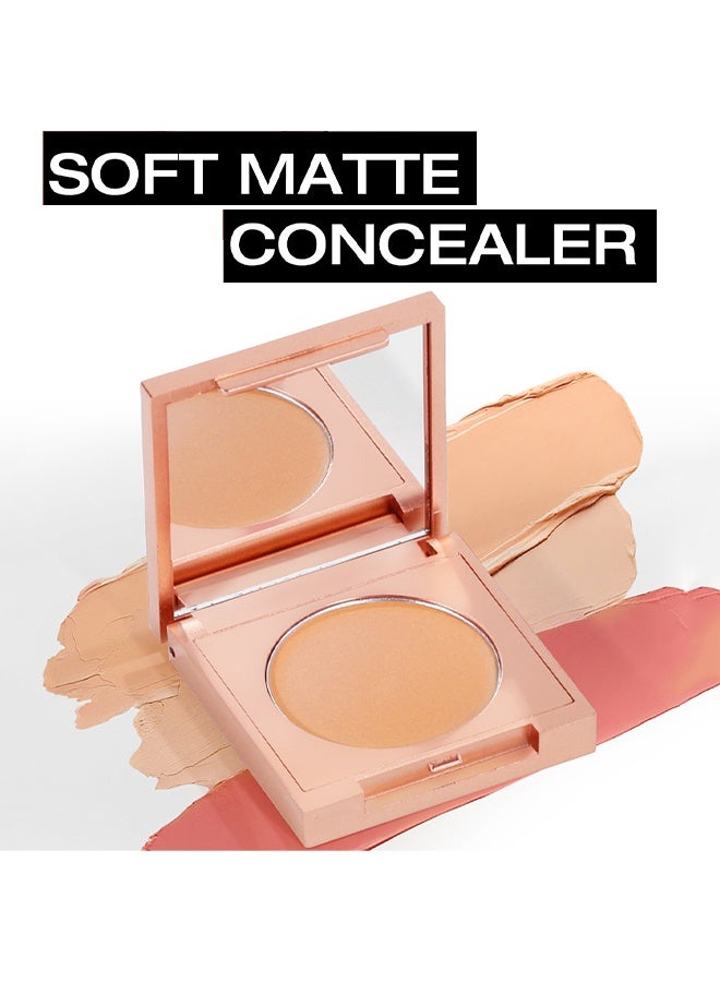 MAYCHEER Soft Matte Concealer – Full Coverage Concealer With Makeup Brushes, for Dark Circles & Discoloration, Smooths, Hydrates & Moisturizes 01# - Image 3