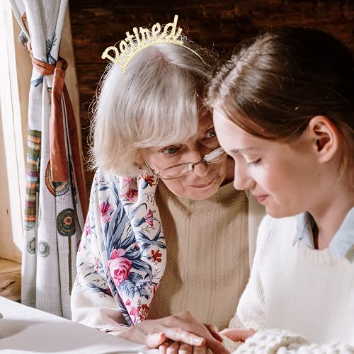 AOPRIE Retired Headband Gold Crwon Tiara for Men Women with Flower Sash for Retirement Work Party Events Party Supplies, Gifts Favors Decorations - Image 4