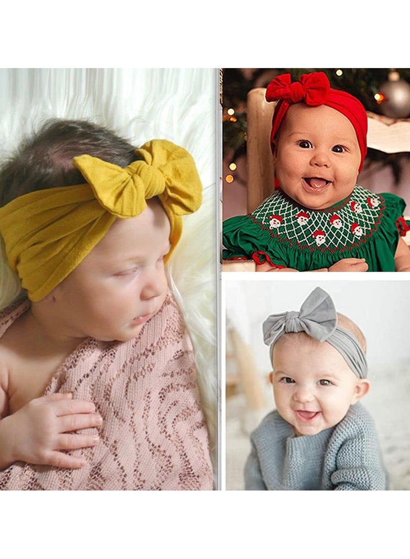 ويلينج تي 20 قطعة من عصابات الرأس المصنوعة من النايلون مقاس 11.43 سم، أربطة شعر مطاطية ناعمة، أكسسوارات شعر للأطفال البنات حديثي الولادة والأطفال الصغار - Image 5