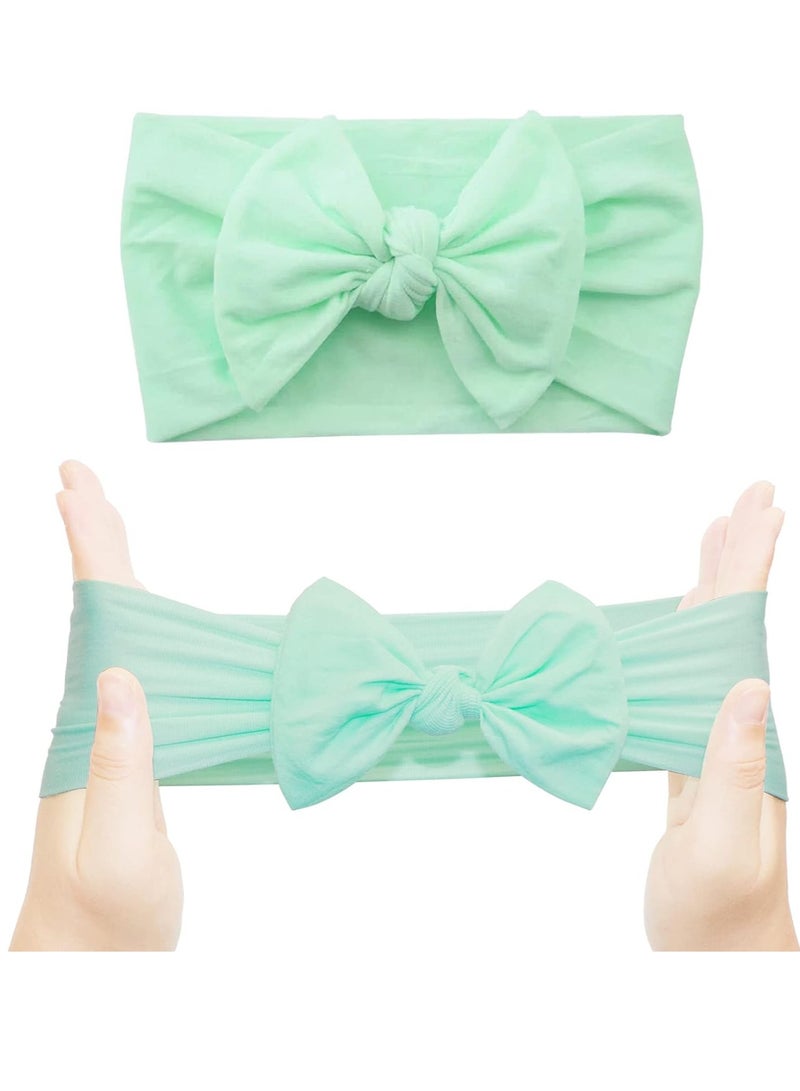 ويلينج تي 20 قطعة من عصابات الرأس المصنوعة من النايلون مقاس 11.43 سم، أربطة شعر مطاطية ناعمة، أكسسوارات شعر للأطفال البنات حديثي الولادة والأطفال الصغار - Image 4