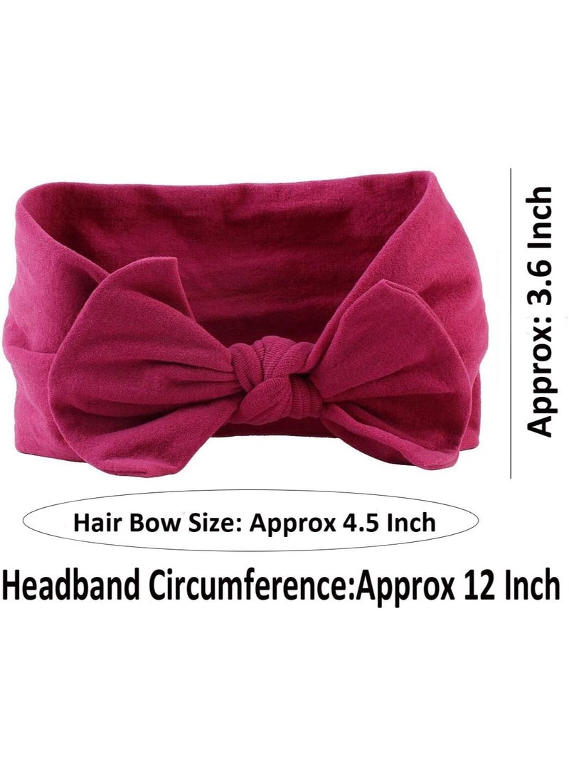 ويلينج تي 20 قطعة من عصابات الرأس المصنوعة من النايلون مقاس 11.43 سم، أربطة شعر مطاطية ناعمة، أكسسوارات شعر للأطفال البنات حديثي الولادة والأطفال الصغار - Image 3