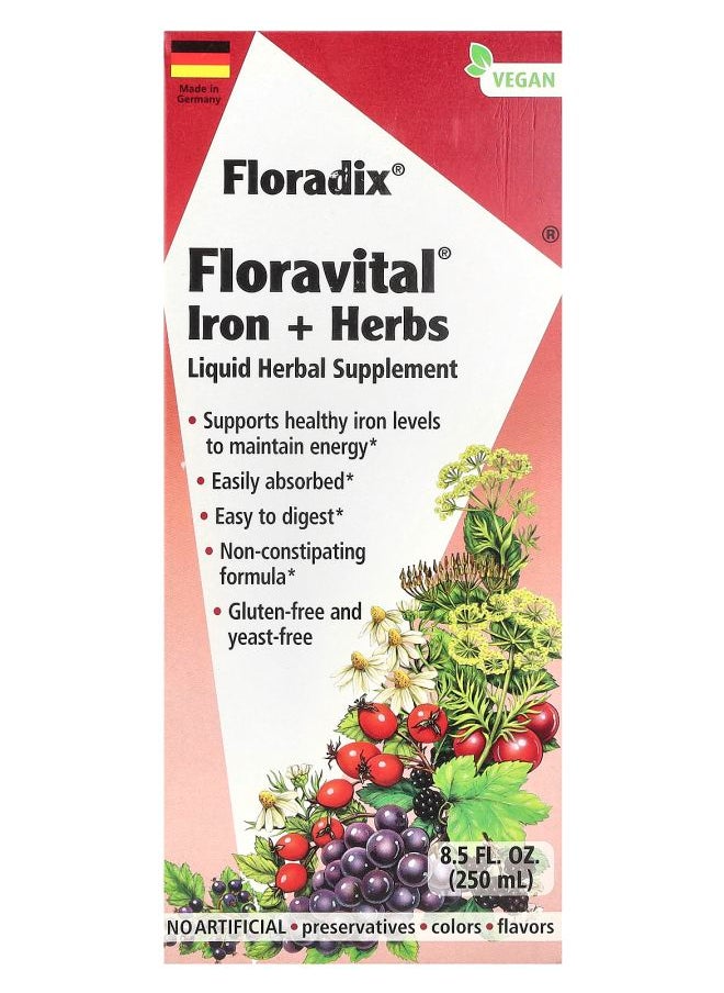 Floradix - Floravital® Iron + Herbs 8.5 fl oz (250 ml) - Image 1