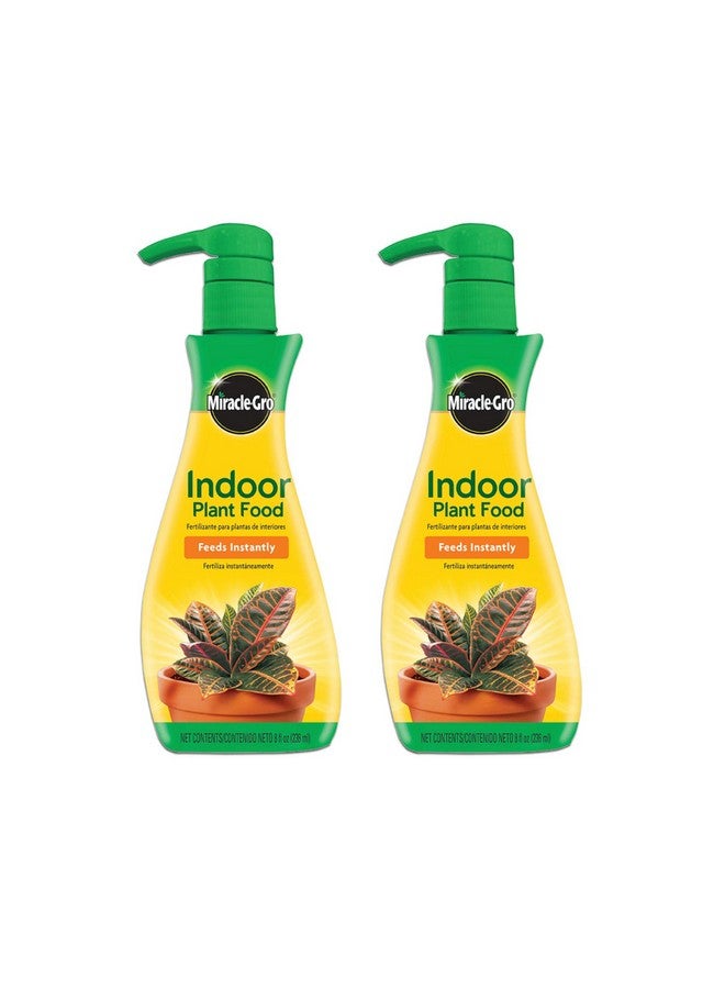 Miracle-Gro Indoor Plant Food (Liquid) 8 Oz. Instantly Feeds All Indoor Houseplants Including Edibles 2Pack - Image 1
