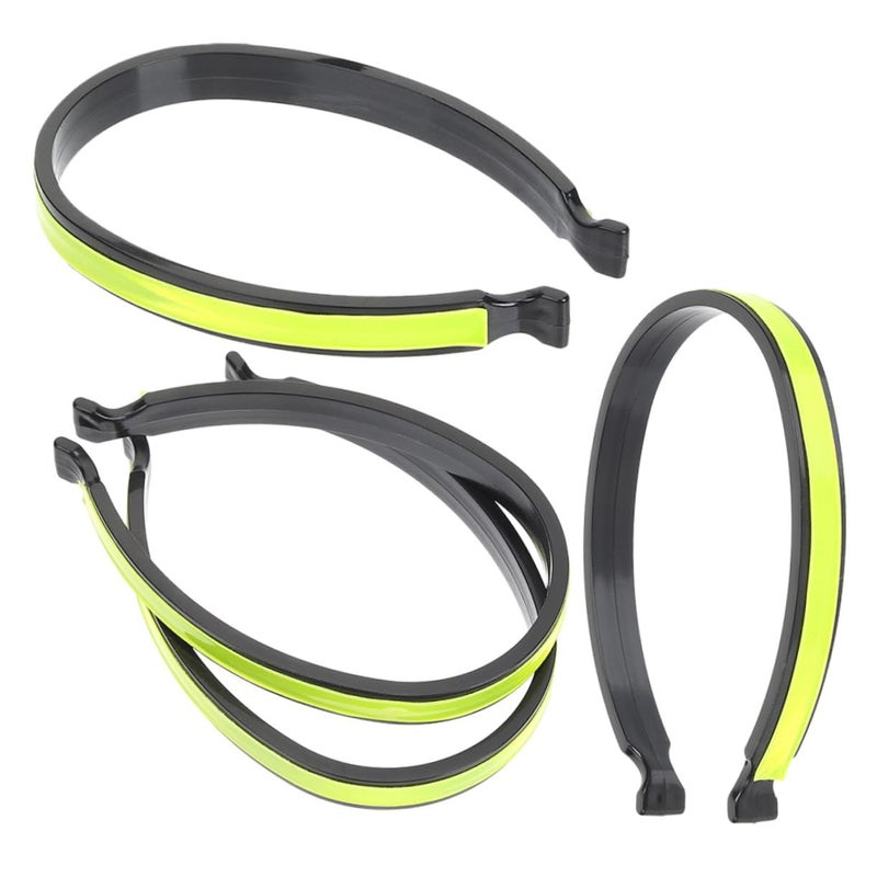 4 Pcs High Visibility Reflective Cycling Pant Clips Comfortable Trouser Straps For Night Riding Bicycle Gear Adaptable Lightweight Design - Image 2