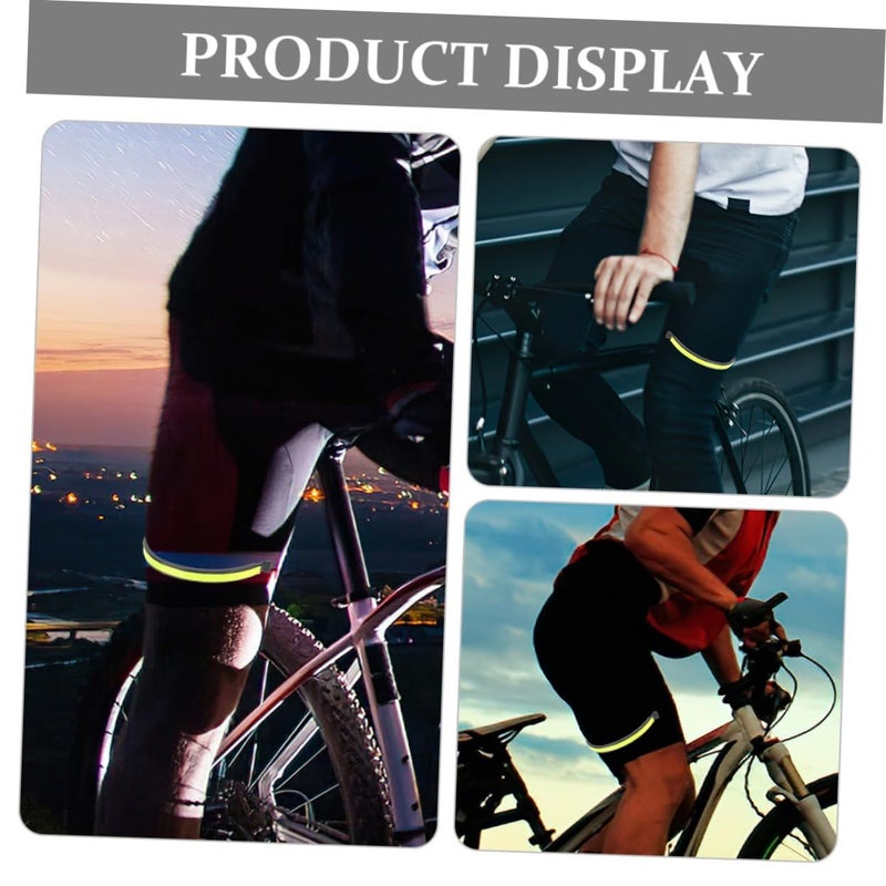 4 Pcs High Visibility Reflective Cycling Pant Clips Comfortable Trouser Straps For Night Riding Bicycle Gear Adaptable Lightweight Design - Image 4
