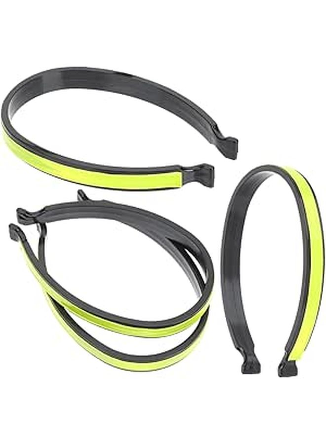 4 Pcs High Visibility Reflective Cycling Pant Clips Comfortable Trouser Straps For Night Riding Bicycle Gear Adaptable Lightweight Design - Image 1
