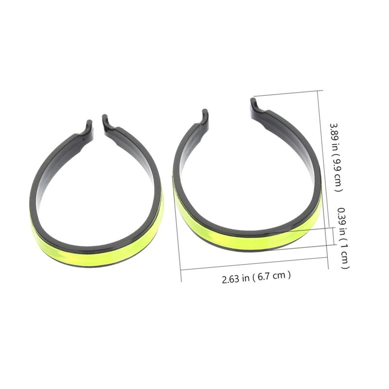 4 Pcs High Visibility Reflective Cycling Pant Clips Comfortable Trouser Straps For Night Riding Bicycle Gear Adaptable Lightweight Design - Image 3