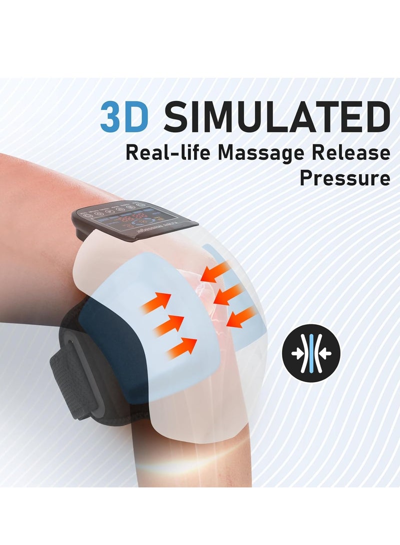 ELTRAZONE Knee Massager 4-in-1 – Cordless, Rechargeable Massager with Heat, Vibration, Red Light, & 3D Massage for Pain Relief – Portable Christmas Gift for Family & Friends - Image 4