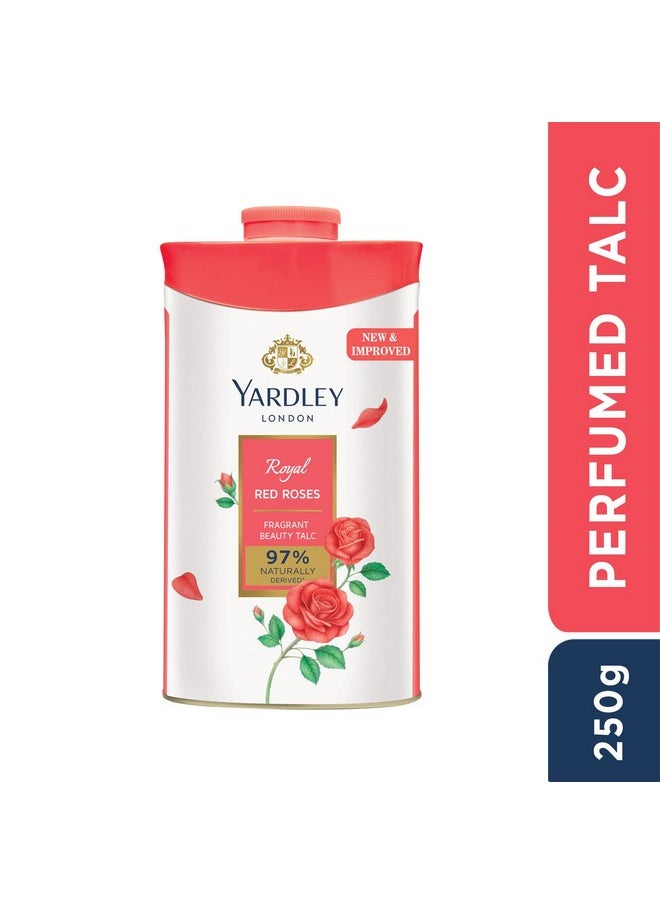Yardley Red Rose Perfumed Talc 250 G  - Image 1