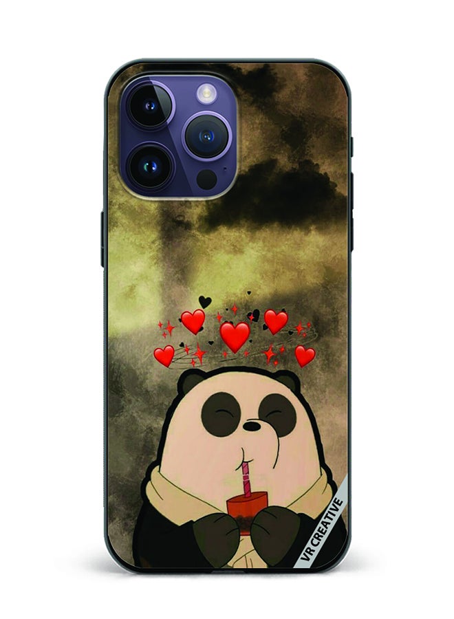 VR CREATIVE Protective Case Cover For Apple iPhone 15 Pro Panda Design Multicolour - Image 1