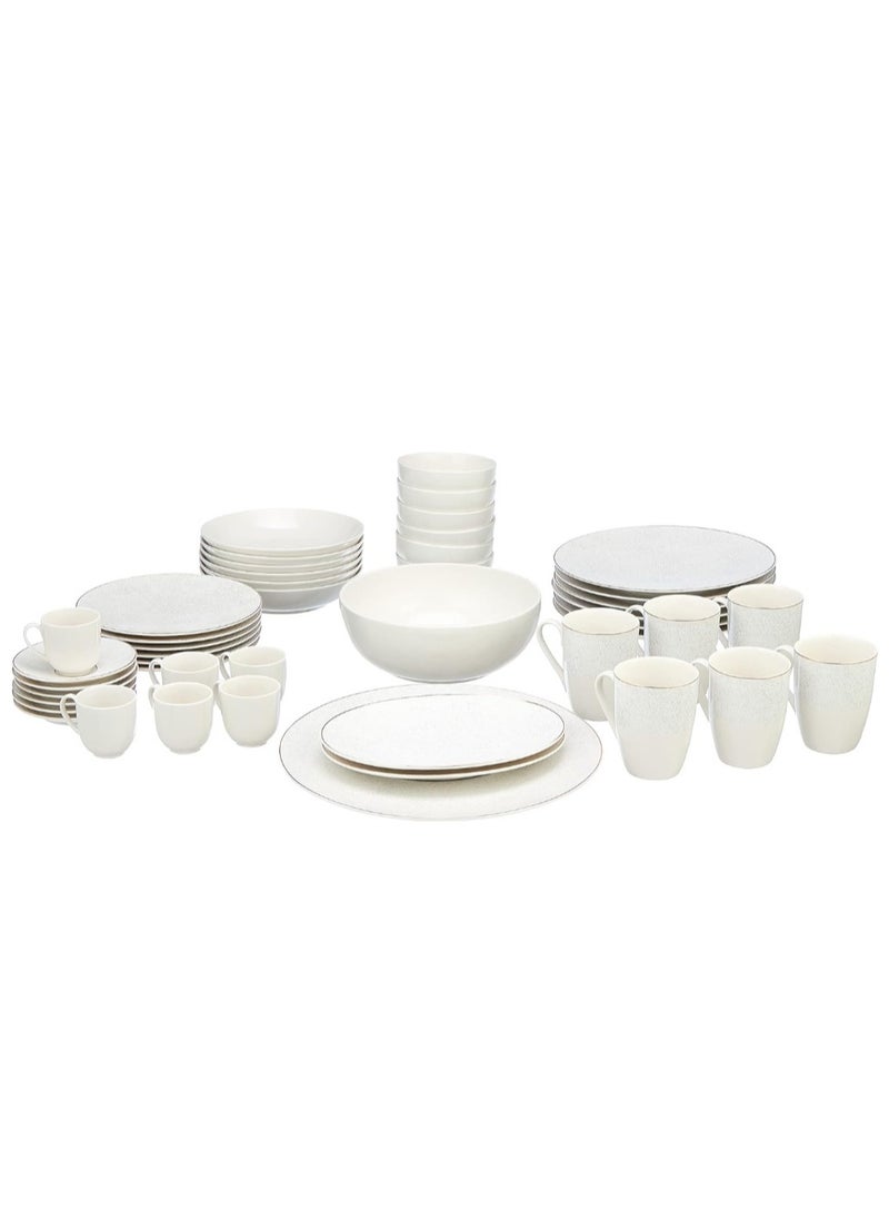 FM FM thermal porcelain dinner set, consisting of 46 pieces Sandy  - Image 1