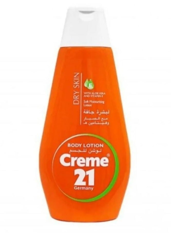 كريم 21 لوشن للجسم للبشرة الجافة بالصبار وفيتامين ايي 400 مل - Image 1