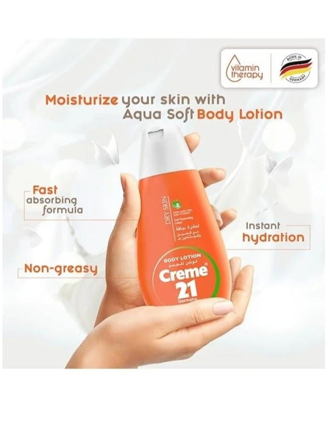 كريم 21 لوشن للجسم للبشرة الجافة بالصبار وفيتامين ايي 400 مل - Image 2