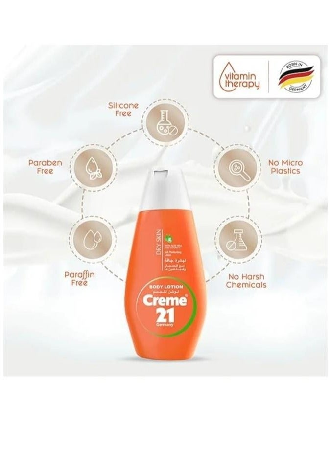 كريم 21 لوشن للجسم للبشرة الجافة بالصبار وفيتامين ايي 400 مل - Image 3