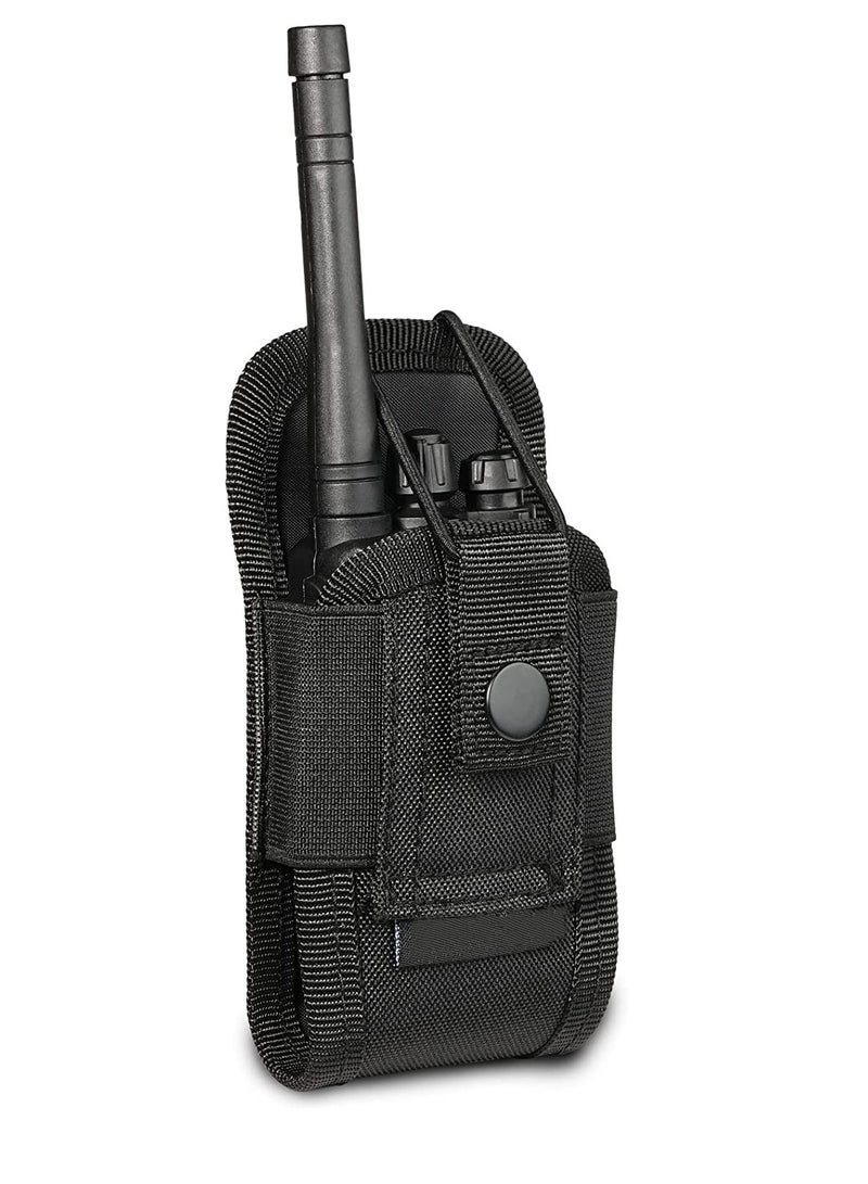 SOLARAE Radio Holder Holster Case Pouch Bag  for Police,Teacher,Fireman,military,Man,Outdoor (Black) - Image 1