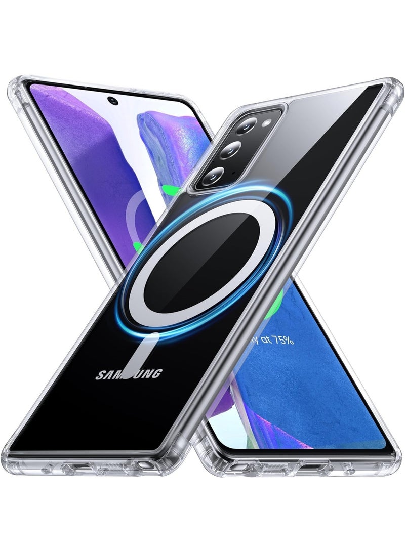 for Samsung Galaxy Note 20 Ultra Case Clear [Compatible with Magsafe] [Strong Magnet] [Non-Yellowing] Magnetic Slim Thin Bumper Phone Cover, Lightweight, and Durable Clear - Image 5