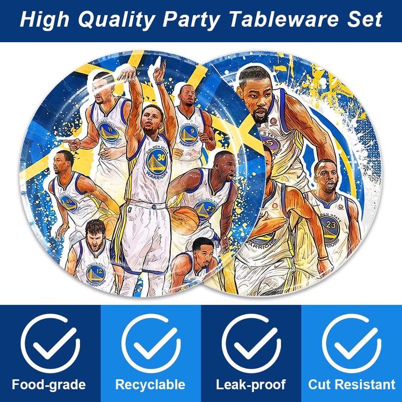 Bahteliv 40Pack Warriors Party Supplies include 20 plates, 20 napkins for The Warriors party decoration - Image 3
