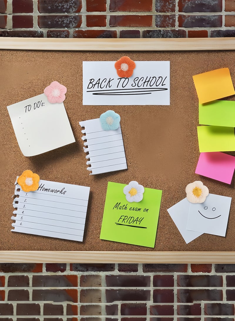 Eilimi 30pcs Push Pins Cute Decorative Flower Thumb Tacks Bulletin Board Color Pushpins for Cork Board Wall Desk Decorations Photo Display,Office or Home - Image 5