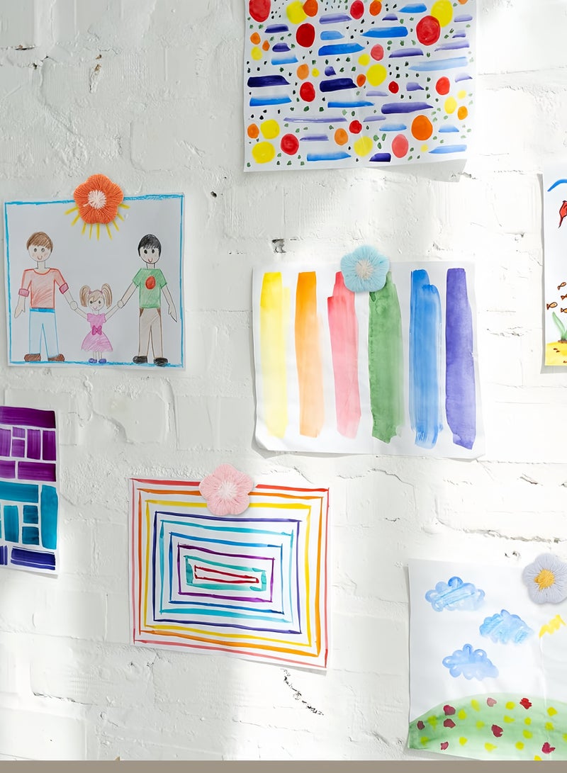 Eilimi 30pcs Push Pins Cute Decorative Flower Thumb Tacks Bulletin Board Color Pushpins for Cork Board Wall Desk Decorations Photo Display,Office or Home - Image 4