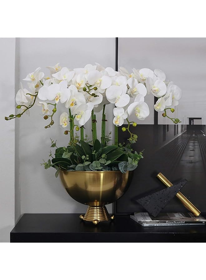 erorex 32 Inch Artificial Phalaenopsis Flowers 6 Pcs Artificial Orchid Flowers Stem Plants For Home Décor 6Pcs - Image 3