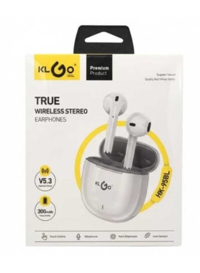 سماعة أذن KLGO HK 95BL لاسلكية بلوتوث مع علبة شحن صغيرة وبطارية تدوم طويلا مقاومة للماء - Image 1