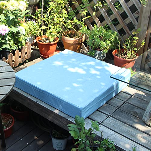 youngseahome Patio Seat Cushion CoversWashable Slip Covers ReplacementWaterproof Outdoor Furniture Chair Cushion Pillow Seat Cover for CouchGardenSofaWater Blue222044 Covers Only - Image 3