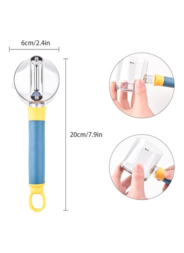 Generic - Faumsut Vegetable peeler with storage box, potato peelers for kitchen, stainless steel multifunctional peeler for veggie, fruit, potato, carrot, apple (blue) - Design may vary. - Image 1