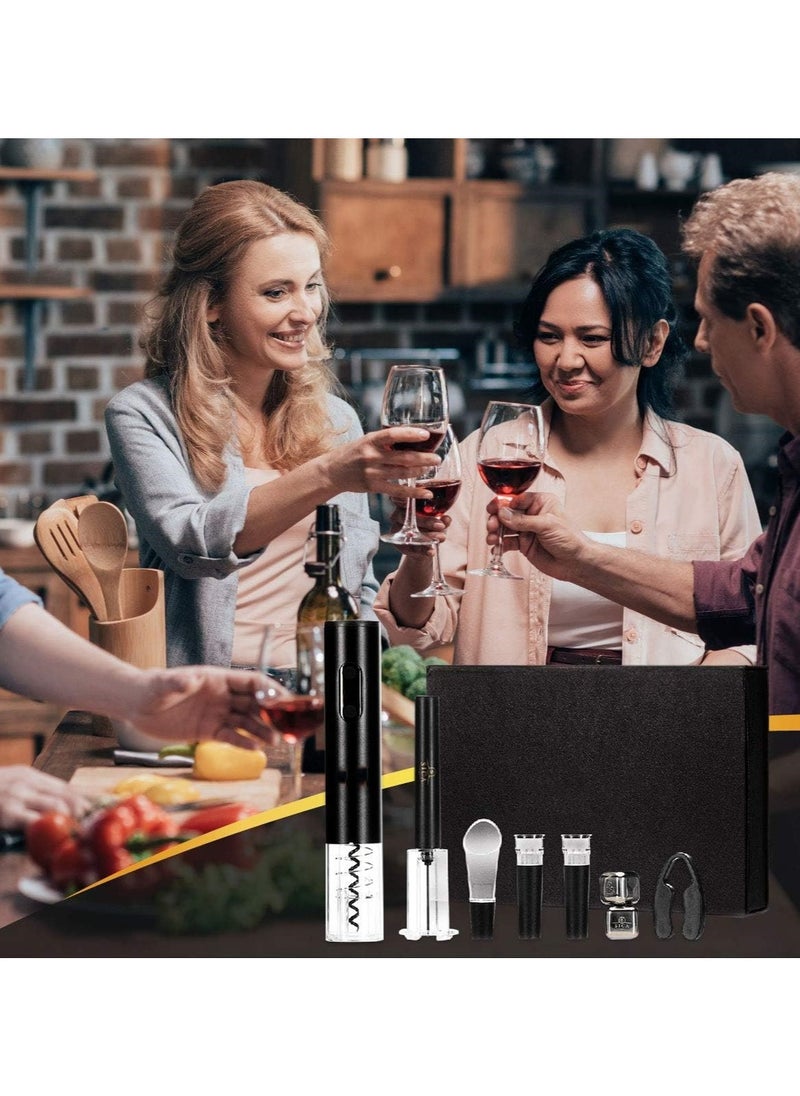 Generic - Electric Fast Wine Opener ABS Smart Electric Wine Opener Visual Automatic Bottle Opener with Blue Light. - Image 1