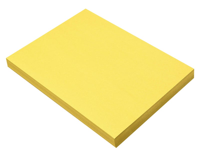 Prang Formerly SunWorks Construction Paper Yellow 9 x 12 100 Sheets