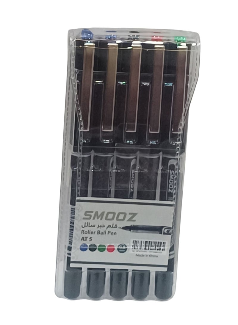 مجموعة أقلام حبر سائل من 5 قطع متعدد الألوان - view 3