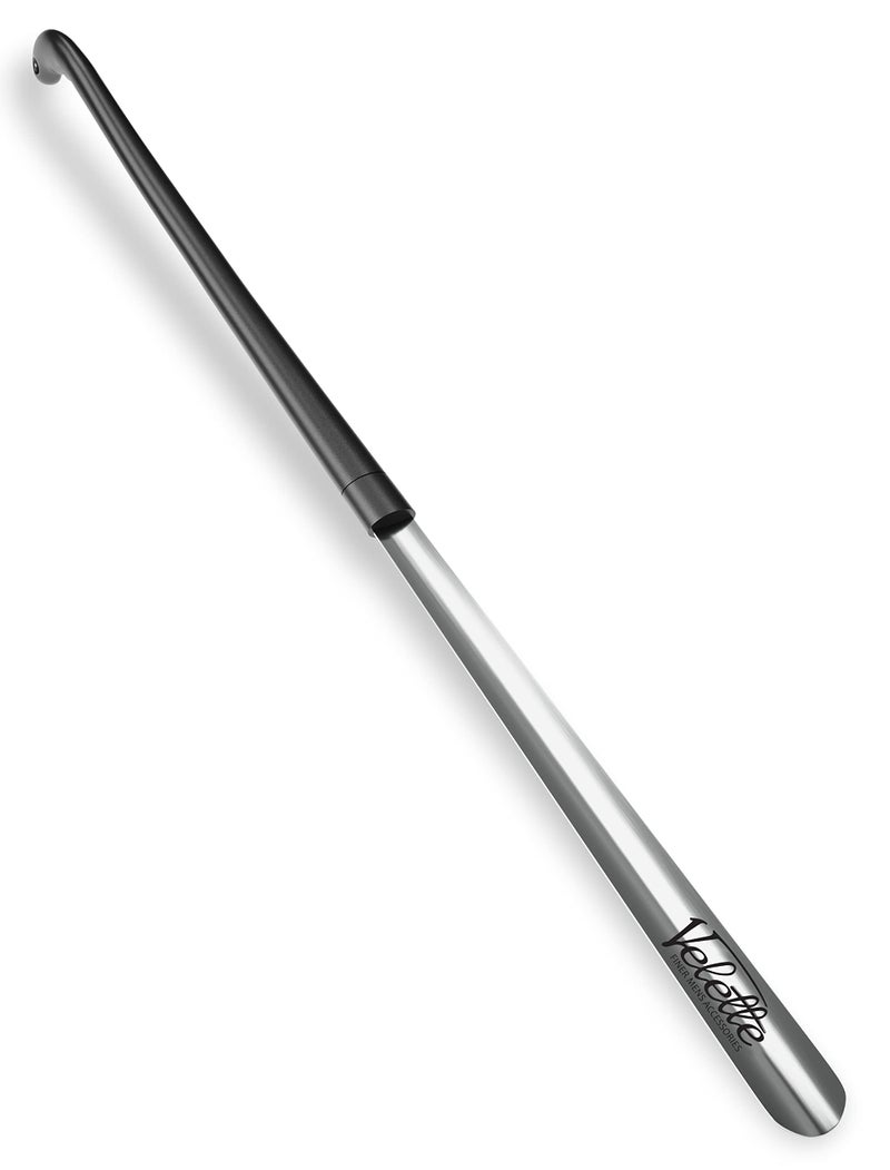 Velette Metal Shoe Horn - Long Handle Shoe Horns for Seniors, 30" Extra Long Shoe Horn for Boots, Cowboy boots, Dress Shoes and Sneakers - Image 1