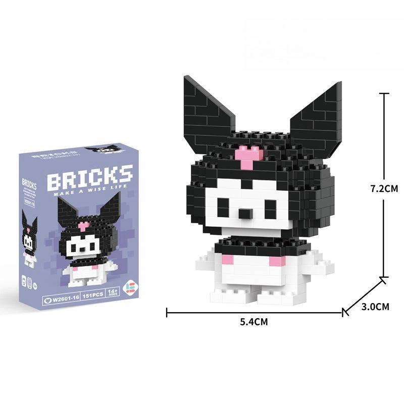 LELE BROTHER Compatible LEGO Micro-Brick Children's Building Blocks Cartoon Figure Educational Toy Display Blind Box Gift Wholesale