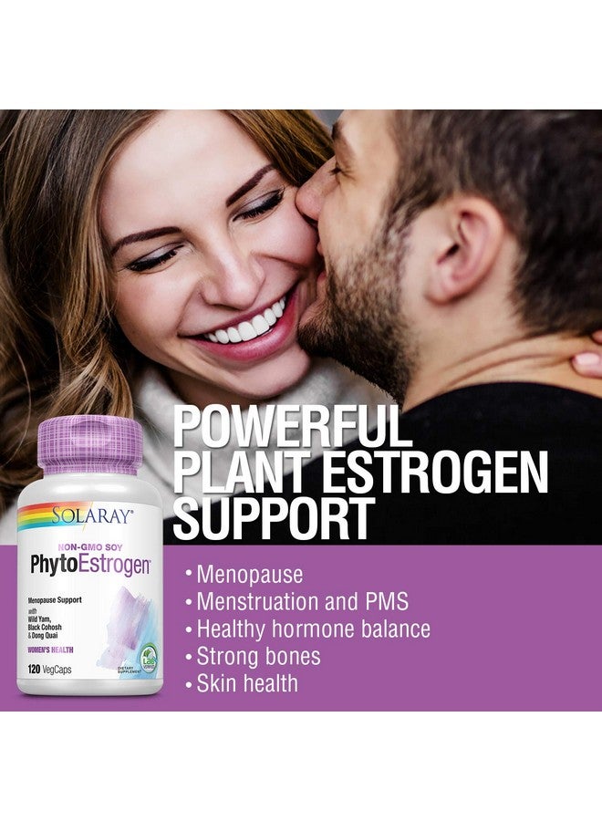 SOLARAY Phytoestrogen Menopause Support With Wild Yam Black Cohosh & Dong Quai 240 Vegcaps (30 Serv 120 Vegcaps) - Image 4