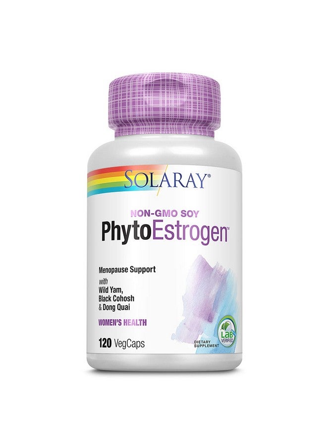 SOLARAY Phytoestrogen Menopause Support With Wild Yam Black Cohosh & Dong Quai 240 Vegcaps (30 Serv 120 Vegcaps) - Image 2