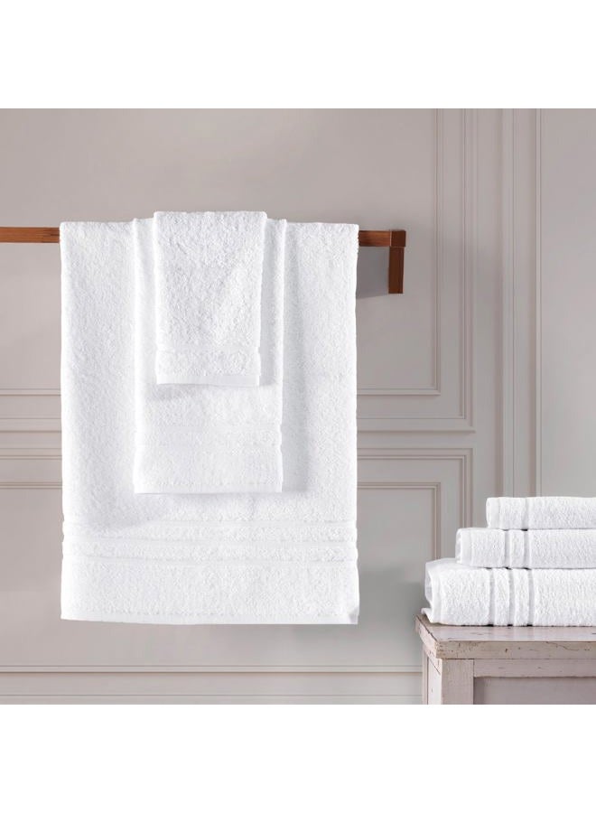 Hammam Linen White 6 Piece Bath Towels Set for Bathroom Original Turkish Cotton Soft, Absorbent and Premium 2 Bath Towels, 2 Hand Towels, 2 Washcloths - Image 4
