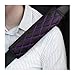 Bittwee Car Seat Belt Pads 2PCS Leather Seatbelt Covers Protect Your Neck and Shoulder More Comfortable Driving Harness Pad for All Car and Backpack Strap Car Interior Accessories BlackPurple - Image 2