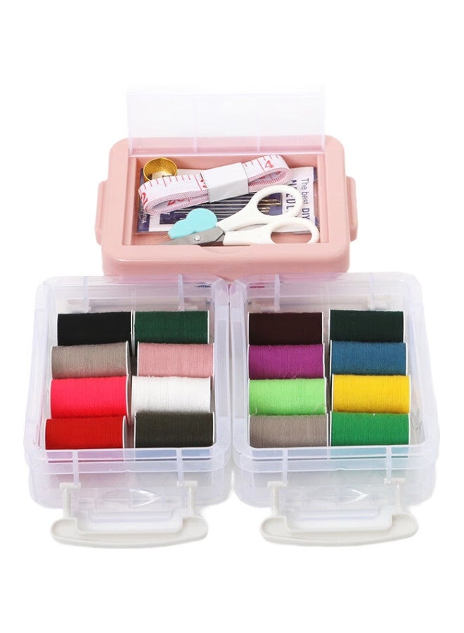JAJALIN Sewing Box Storage Organizer, Portable Multi-Purpose Sewing Kit For Home And Travel - Image 1