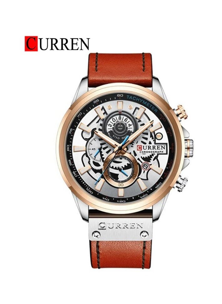 CURREN 8380 Original Brand Leather Straps Wrist Watch For Men - pzsku/ZA1094DE232EA9FE4486BZ/45/_/1700509440/676c21eb-f81c-44dc-b5dc-d76386146898