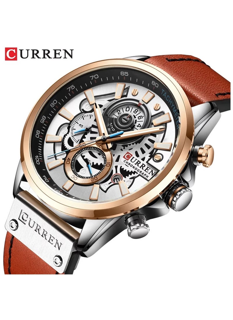 CURREN 8380 Original Brand Leather Straps Wrist Watch For Men - pzsku/ZA1094DE232EA9FE4486BZ/45/_/1700509451/4a96c5f1-b1e8-4341-a2a1-f64efa04ef67