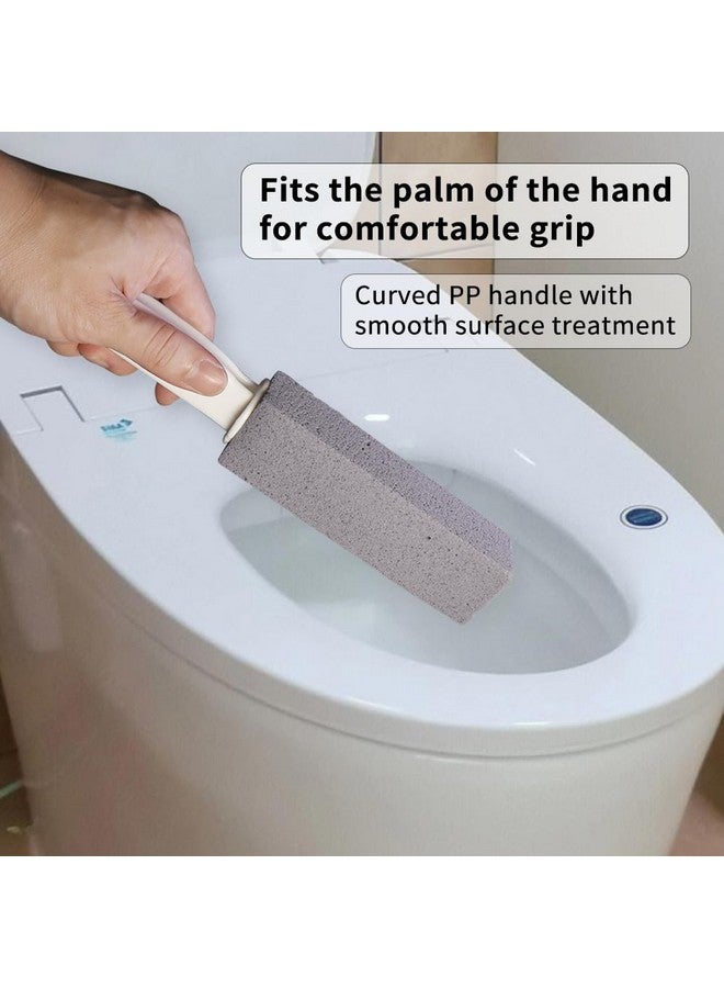 Fovcos Pumice Stone Toilet Cleaning Brush, White, Polypropylene Handle, Toilet, Tile, Bathtub, Wash Basin - Image 4