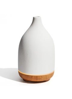 InnoGear Oil Diffuser 150Ml Ceramic Diffuser For Essential Oils Handcrafted Aromatherapy Diffuser Ultrasonic Cool Mist Humidifier With 2 Mist Modes Waterless Auto Off For Room Office White  - Image 1