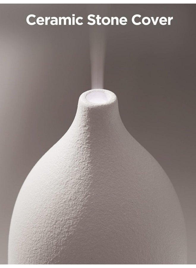 InnoGear - Oil Diffuser 150Ml Ceramic Diffuser For Essential Oils Handcrafted Aromatherapy Diffuser Ultrasonic Cool Mist Humidifier With 2 Mist Modes Waterless Auto Off For Room Office White - Image 1