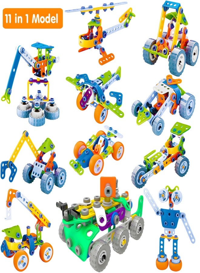 MOONTOY 11 in 1 STEM Kits Building Toys for Kids Ages 4-8 5-7, Stem Toys for 4 5 6 7 8 Year Old Boy Birthday Gift, Educational Construction Set for Boys 4-6 6-8 5-8, Creative Learning Engineering Game - Image 5