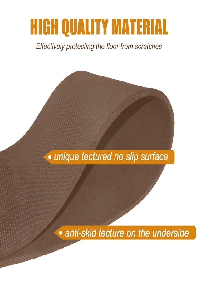 Niteguy Non Skid Rubber Furniture Gripper Pad for Recliners,Floor Rubber Mat,Anti Slide Furniture Pad Hardwood Floor Protector,Swivel Chairs Recliner mats for Hardwood Floors Non Slip Recliner Grippers Coffee - Image 5