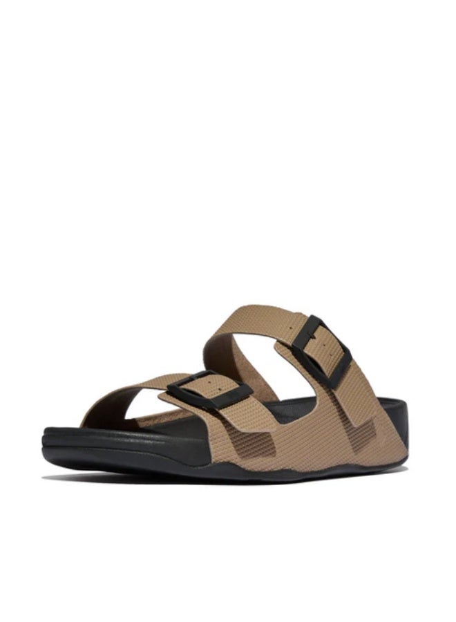 فيت فلوب 049-887 Fitflop Mens Sandals Gogh Moc Buckle Embossed E7J-076 Taupe - Image 4