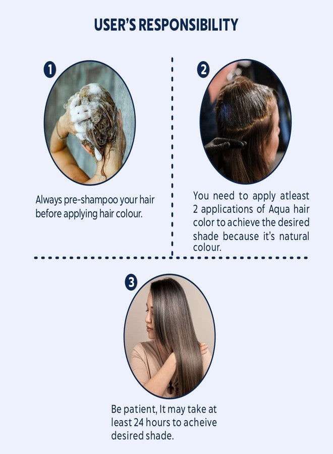 Indus Valley Aqua Hair Color Gray Coverage Hair Dye Allergy Free (Medium Brown),100% Organic Hair Dye for Grey Coverage, Natural Hair Color for Sensitive Skin, Safe & Non-Toxic - Image 5