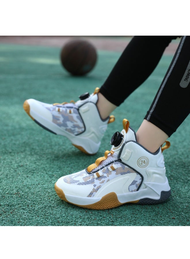 NIBEMINENT Kids Basketball Shoes  Sneakers Non-slip Child Trainer Basketball  Shoes Outdoor Children Sport Shoes - Image 3