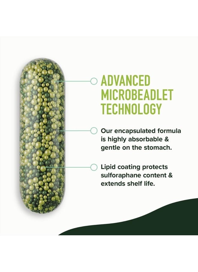 SMNutrition 50MG Sulforaphane Supplement from Broccoli Sprouts | NRF2 Activation with Glucoraphanin, Myrosinase & Antioxidants | Support Cellular & Immune Health | Broccoli Seed Extract Microbeadlets, Vegan 60ct  - Image 5